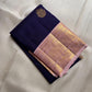 Pure mulberry silk Kanjipuram saree – floral zari buttas detail — Idam Living