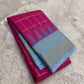 Lightweight Silk Mark Certified Kanchi Kattam Silk Saree with Thazampoo Reku Border