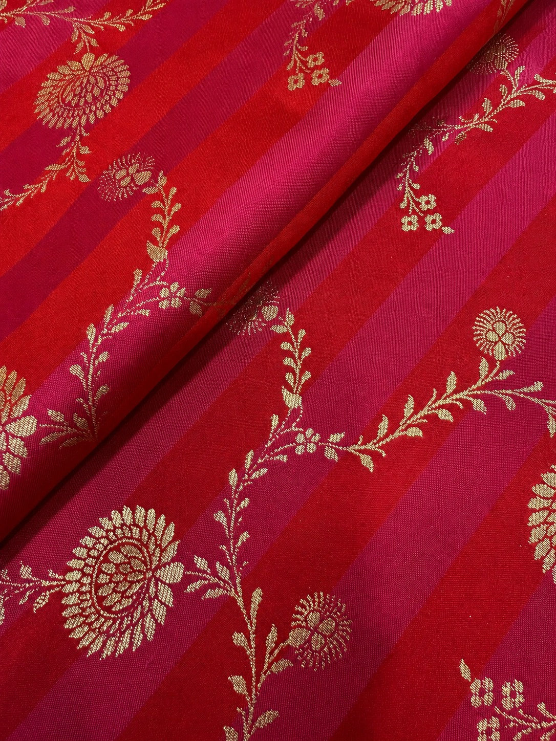 Pure silk Banarasi blouse — Varanasi weave, custom stitched in the USA | Idam Living