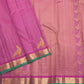 Soft blush pink pallu on an orchid pink pure silk Kanchipuram Vairaoosi saree