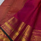 Jewel Pink and Antique Gold Handwoven Pure Silk Kanchipuram Saree with Zari Kattam and Mayil Chakram Border