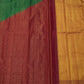 Silk Mark certified pure silk Kanchipuram Ettukol saree with Oosi Kattam