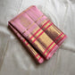 Ornate pink and magenta pallu with dense gold zari on radiant pink Kanchipuram saree — Idam Living