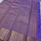 Kathiripoo Purple Floral Trellis pure silk Kanchipuram saree, border detail, showing soft flower-purple, lilac and lavender with warm golden zari