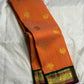 Pure Silk Kanjivaram saree with Patchi-in-Flight antique gold zari buttas