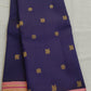 Korvai Kanchana Deep Purple With Blush Pink And Forest Emerald Double Korvai Pallu Kanchipuram Silk Saree