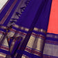 Purple border Pattu Butta motif on Kanchipuram saree