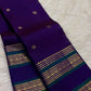 Deep Kathiripoo Purple and Emerald Green handwoven pure silk Kanchipuram Varisaipet saree with zari mayil chakram buttas, image 9.