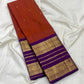 Kathiripoo Purple Varisaipet border with richly woven traditional gold zari registers.