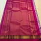 Zari kattam gold zari grid on radiant lavender Kanjeevaram pure silk saree body — Idam Living