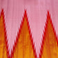 Radiant pink handwoven Kancheepuram pure silk saree with ettukol gold zari and red flame border — Idam Living