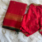 Ramyam silk blouse with antique gold Kundan work
