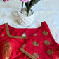 Ramyam antique jewellery embroidery blouse to pair with a Kanchipuram saree