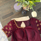 Bespoke Ramyam embroidered blouse to pair with a Kanjivaram saree