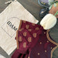 Ramyam silk blouse with classic temple ornament inspired embroidery