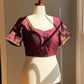 Ramyam antique jewellery inspired embroidered silk blouse, customizable in any colour