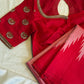 Made-to-measure Ramyam silk blouse with Kundan work