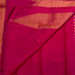 Rani Pink handwoven ettukol Kanchipuram saree, close view of the weave