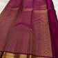 Rani Pink Kanchipuram border with framed Floral Chakram medallions