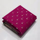 Rani pink Katan Silk Chanderi handloom saree