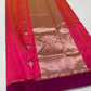 Rani pink Pattu Silk handwoven Chanderi saree