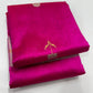 Rani Pink Pure Silk Chanderi saree with Eknaal floral butti