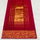 Rani Pink Pure Silk Chanderi saree with metallic buttas
