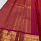 Raspberry Pink pure silk Kanjipuram saree — gold butta