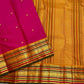 Pure Silk Kanchipuram saree with Deep Green accent and gold zari border