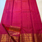 Red-Pink Double Shot Kanchipuram border with layered traditional gold zari registers.