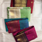 Raspberry Pink Kanjipuram Saree — body close-up showing petite gold zari buttas
