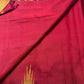 Deep Raspberry Pinkish Red Pure Silk Kanjeevaram Ettukol Saree - body detail