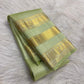Tender Leaf Green handwoven pure silk Kanchipuram Varisaipet saree with ornamental zari border, image 7.