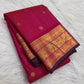 Raspberry Pink pure silk Kanjipuram saree — vairaoosi, full drape