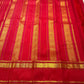 Classic Red Handwoven Pure Silk KanchiPattu Rettapet Saree with Surya Kamalam and Yaanai Gold Zari