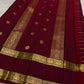 rt-vh pallu detail of deep red Kanchipuram silk saree