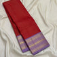 Full red Vairaoosi Kancheepuram saree folded view