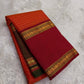 Hand woven Kanchipuram silk saree with peacock teal body and zari motifs