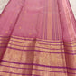 Vairaoosi body with mayil and kamalam butta in gold zari on rose pink Kanjeevaram pure silk saree — Idam Living