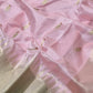 Rosewater pink handwoven Pattu Silk Chanderi saree with petite golden parrot buttas