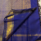 Vairaoosi body weave on royal blue handwoven Kanchipuram pure silk saree — Idam Living