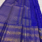 Kanjeevaram pure silk vairaoosi saree in royal blue with richly woven pallu