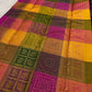 Royal Orchid Purple Kanchipuram silk saree, border close-up detail — Idam Living