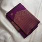 Royal purple Kanjeevaram Butta silk saree — zari butta motif close-up