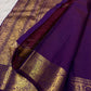 Pure Silk Kanchipuram Butta saree showing traditional Mayil zari border