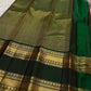 Ruby crimson pure silk body weave with gold zari floral butta, Kanjivaram saree
