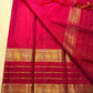 Traditional Kanchipuram silk saree with mayil and yazhi butta motifs.