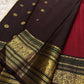 Ruby red handwoven Korvai Kanjeevaram pure silk saree, Silk Mark certified, Kunnam village