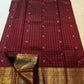 Kamalam zari buttas on Saanthu Pottu Kanchipuram silk