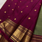 Sage green handloom Kanjivaram silk saree with gold zari view